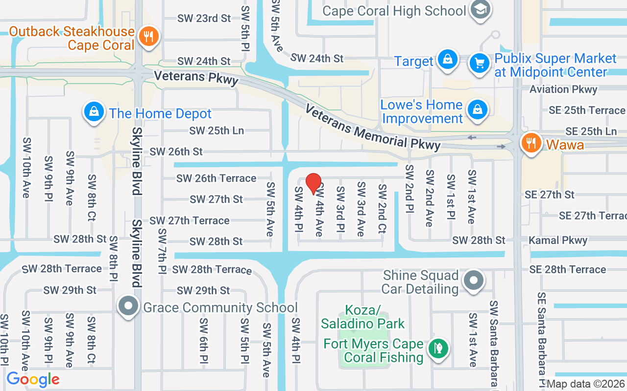 2628 Sw 4Th Ave, Cape Coral, FL 33914