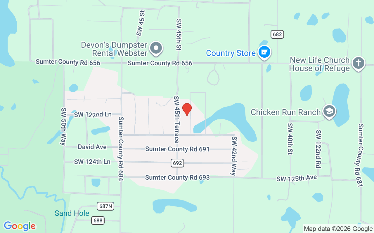 12232 44Th Drive Sw, Webster, FL 33597