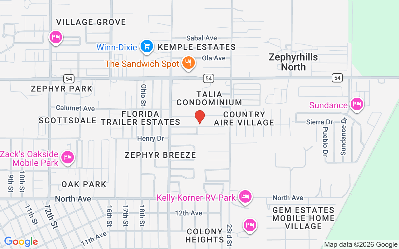 39107 Hillcrest Drive, Zephyrhills, FL 33542