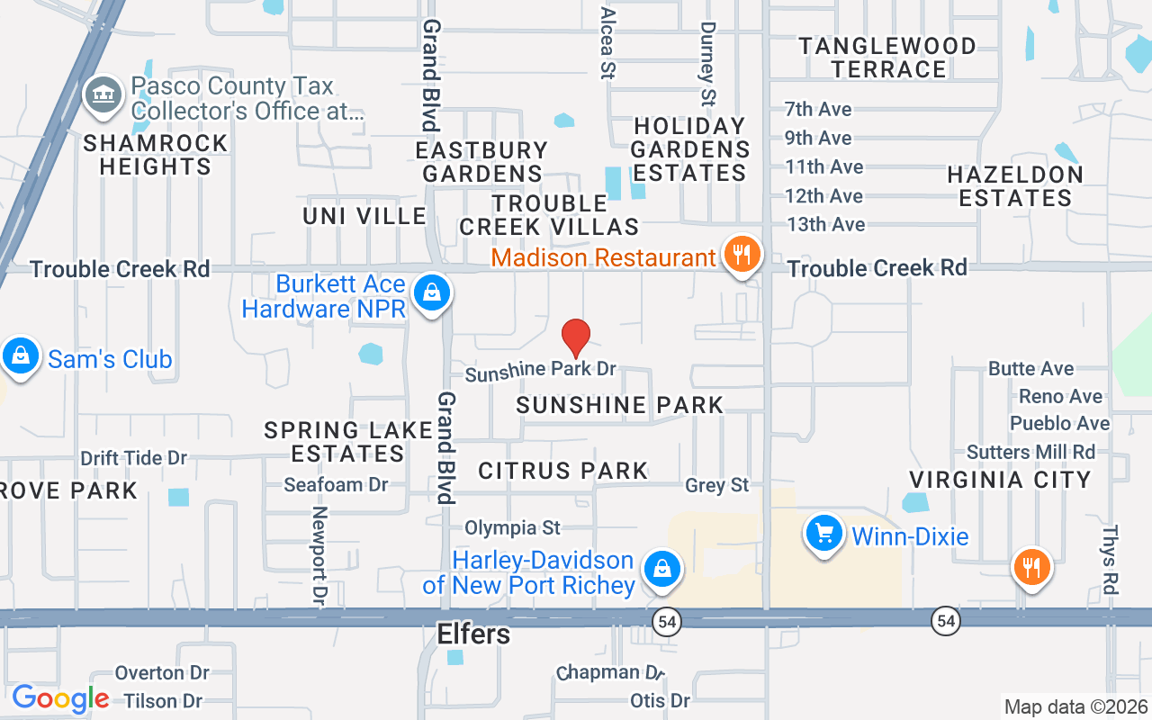 5713 Sunshine Park Drive, New Port Richey, FL 34652